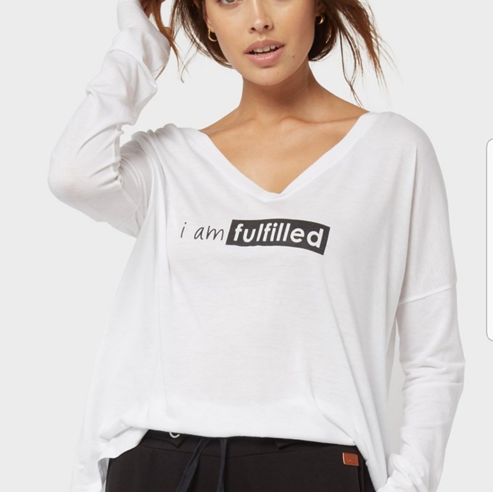 - PLW V Neck Long Sleeve Shirt